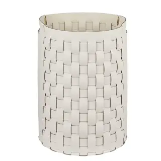 Colombo Adj Круглая корзина Bottega D40хH57см., напольная, цвет: белый/панна котта