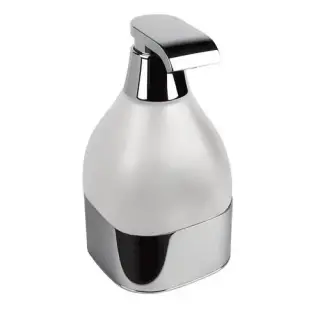 Colombo Alize Дозатор для жидкого мыла, настольный, цвет: хром/матовое стекло