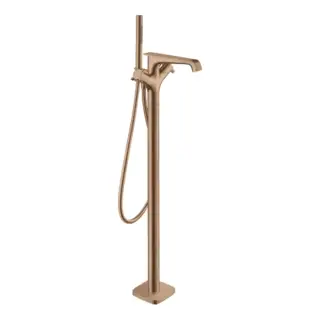 Axor Citterio E Смеситель для ванны, напольный, термостатический, с ручным душем, цвет: шлифованное красное золото