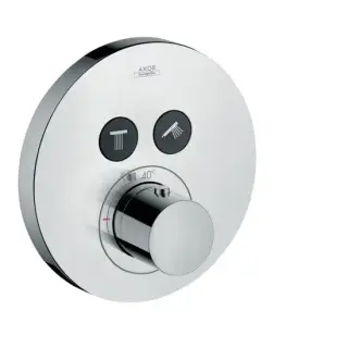 Axor ShowerSelect Термостатический смеситель с двумя запорными клапанами, внешняя часть, цвет: хром