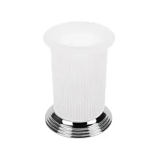 Colombo Hermitage Стакан настольный, цвет: хром/матовое стекло