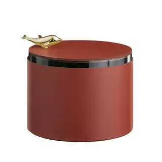 ADJ Шкатулка Delphin диаметр 15хH10см, цвет бордо/золото