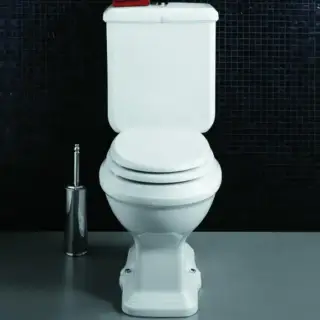 SIMAS Arcade Унитаз моноблок 36,5х68,5см, выпуск в стену, с фурнитурой, цвет: белый/хром