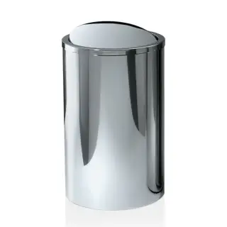 Decor Walther DW 121 Корзина для белья 35xh58см, напольная, цвет: сталь полированная