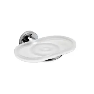 Colombo Basic Мыльница подвесная, цвет: хром/матовое стекло