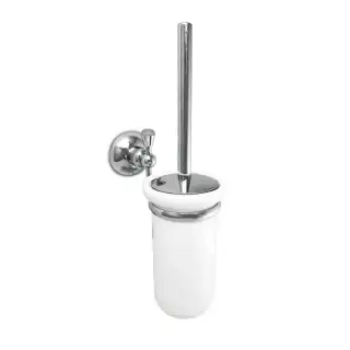 Nicolazzi Cristallo Di Rocca Ершик для унитаза подвесной, цвет: керамика / хром