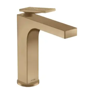 Axor Citterio Смеситель для раковины 160, на 1 отв., излив h: 16см, с донным клапаном, с текстурой, цвет: шлифованная бронза