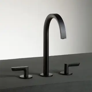 Fantini Icona Deco Смеситель для раковины, 3 отверстия, цвет: оружейная сталь