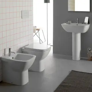 Globo Daily Унитаз напольный пристенный 53х37х42см, слив универсальный, цвет: белый