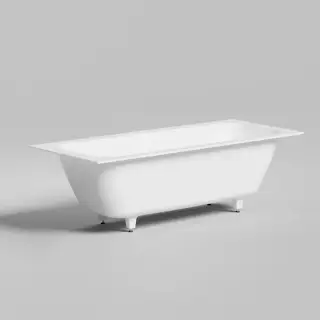 Salini Orlanda Axis Встраиваемая ванна на ножках 191х80х60см.,  &quot;Up&Down&quot;, материал: S-Sense, цвет: белый