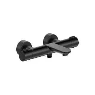 Duravit Wave Смеситель для ванны, настенный, термостатический, цвет: черный матовый