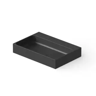 Dea Design Washbasins Раковина 41x41x10.5см., накладная, без отв., Solid Surface, цвет: Black №16