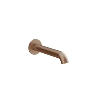 Gessi Origini Настенный излив, 19.2см., цвет: Copper Brushed PVD