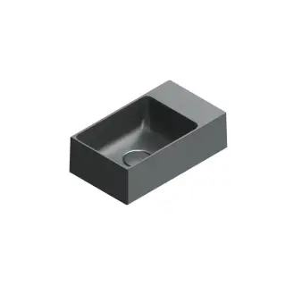 Catalano Premium Раковина 40x23см, без отв., цвет: черный матовый