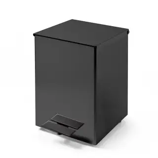 3SC Metal Quadra Ведро 5 л. 18x22xh26 см, с педалью, с крышкой и механизмом softclose, цвет: черный матовый
