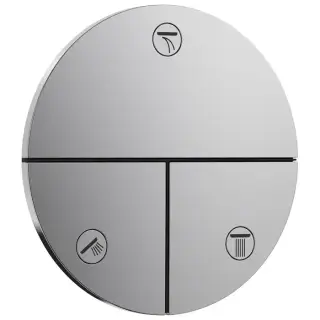 Hansgrohe ShowerSelect S Переключатель потоков для ванны/душа, на 3 источника, цвет: хром