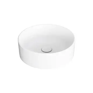 SIMAS Foriu Раковина круглая накладная ø40x13 см, без отв под смеситель, цвет: белый