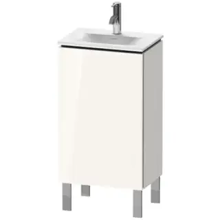 Duravit L-Cube База напольная 44x31.1x70.4см с раковиной, 1 стеклянная полка, 1 дверца, петли слева, цвет: глянцевый белый