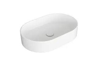 SIMAS Foriu Раковина овальная накладная 60x40x13 см, без отв под смеситель, цвет: белый