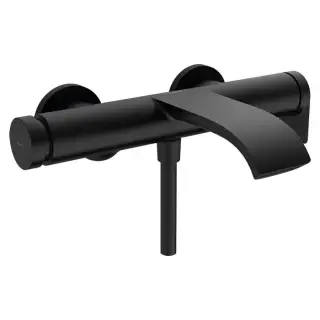 Hansgrohe Vivenis Смеситель для ванны, настенный, цвет: черный матовый