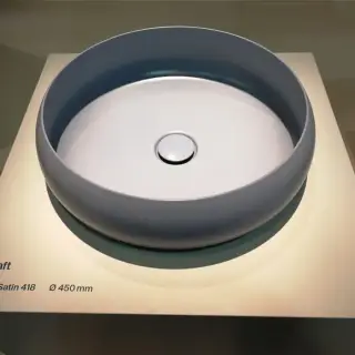 Bette Craft Раковина-чаша 45х45х12 cм, без отв., на столешницу, без перелива, сталь, цвет: blue satin