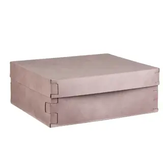 Colombo Adj Коробка Snob 36x30хH13.5см., настольная, цвет: пепельная роза/устричный