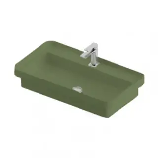 Artceram Fuori Scala Раковина встраиваемая 80х45 см, 1 отверстие, цвет: verde salvia
