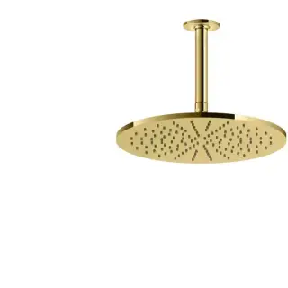 Gessi Inciso Верхний душ, 1/2&quot;, Ø30см, потолочный, цвет: золото