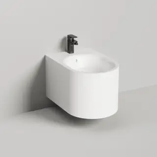 Salini Gemelli Биде подвесное 53х41х30см, материал S-Stone, цвет: белый матовый