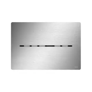 TECEsolid Металическая панель смыва для унитаза TECEsolid с бесконтактной активацией, батарея 6 В, нерж.сталь, сатин (с покр. отпечатков пальцев)