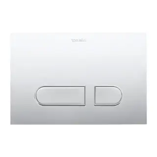 Duravit DuraSystem А1 Клавиша смыва для унитаза, 21.7х14.6см, двойной смыв, фронтальная пластина, цвет: хром