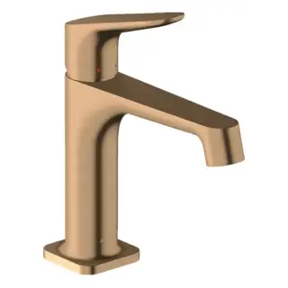 Axor Citterio M Смеситель для раковины 100, на 1 отв., с донным клапаном, цвет: шлифованная бронза