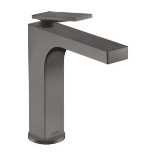 Axor Citterio Смеситель для раковины 160, на 1 отв., излив h: 16см, с донным клапаном, с текстурой, цвет: шлифованный черный хром