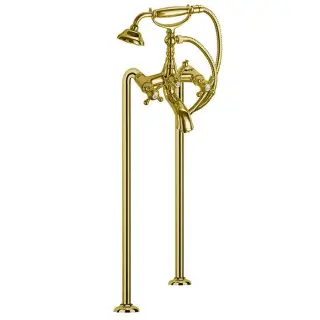 Fima Carlo Frattini Elizabeth Смеситель для ванны, напольный, с ручным душем, цвет: золото