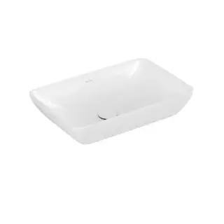 Villeroy&Boch Venticello Раковина накладная 55х36см, без отв., с переливом, CeramicPlus, цвет: альпийский белый