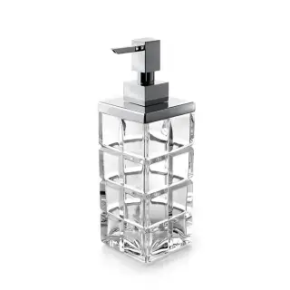 3SC Palace Дозатор для жидкого мыла,  настольный, цвет: прозрачный хрусталь/хром