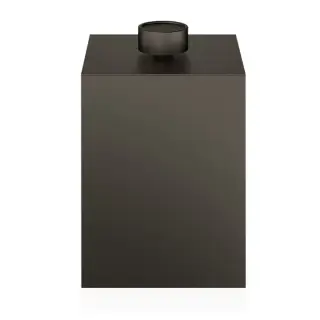 Decor Walther DW 76 Корзина для бумаги 17x17x27см, с крышкой, напольная, цвет: темная бронза