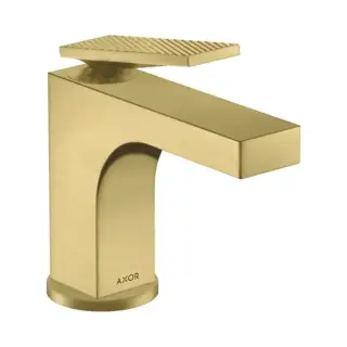 Axor Citterio Смеситель для раковины 90, на 1 отв., с донным клапаном, текстура, цвет: шлифованная медь