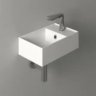 Simas Agile Раковина 40х27 см, 1 отв., цвет: белый