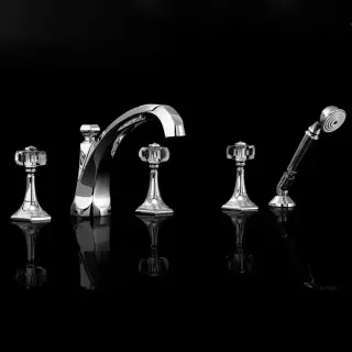 Devon&Devon Excelsior Gemstone Смеситель для ванны на пять отверстий, цвет: хром