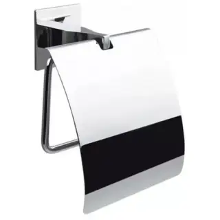 Colombo Forever Держатель туалетной бумаги, с крышкой, цвет: хром