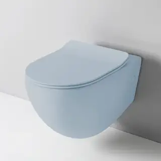 Artceram File Унитаз подвесной Rimless 36x52 см, цвет: pale blue