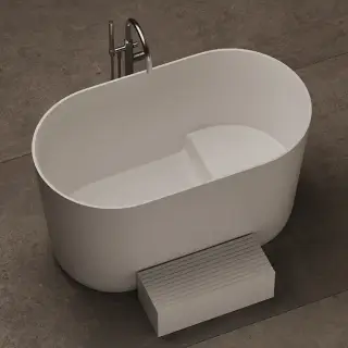 Dea Design Single Ванна 135x75xh75см, отдельностоящая, цвет: белый