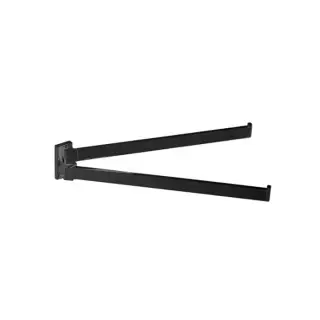 Colombo Look Полотенцедержатель двойной 33.5см, цвет: чёрный матовый