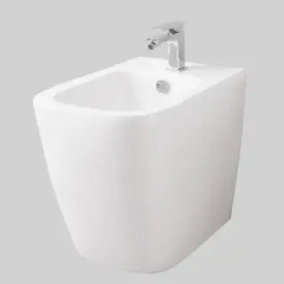 Artceram A16 Биде напольное 36х52 см, 1 отверстие, saniglaze, цвет: белый глянцевый