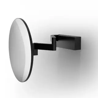 Decor Walther VISION R Зеркало косметическое, настенное, 5х-кратное ув., без подсветки, цвет: черный матовый