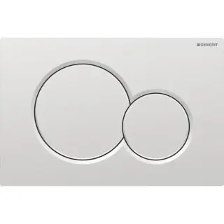 Geberit Sigma01 Клавиша для двойного смыва, круглая: Матовый хром