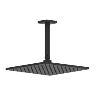 Gessi Rilievo Потолочная душевая головка на 1/2&quot; 250x250 мм, длина изгот. под заказ (105 - 1855 мм), цвет: nero XL