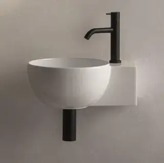 Globo T-Edge Раковина 40х32 см, без отв., подвесная/на столешницу, цвет: белый