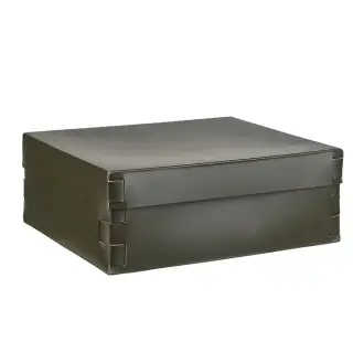 Colombo Adj Коробка Snob 36x30хH13.5см., настольная, цвет: оливковый/горчичный